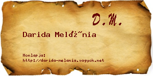 Darida Melánia névjegykártya